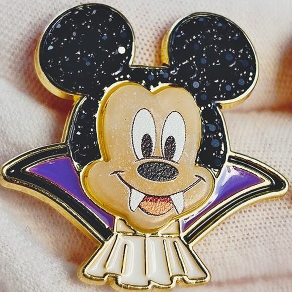 Disney x BaubleBar Mickey Halloween Vampire Stud Earrings - Picture 4 of 11